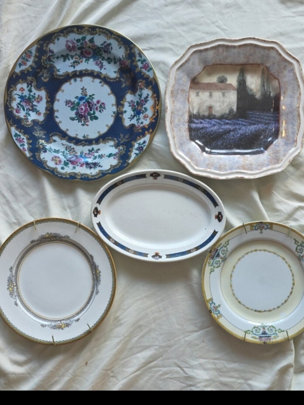 Old Crescent MMA Noritake Scammell's Matching Plates Inc 2 Ready 2 Hang
